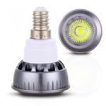 3W E14 COB White LED Spot Light Spotlight Lamp Bulb 210LM AC 100-240V 6500K