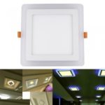 24W CREE LED Recessed Ceiling Panel Down Light Bulb Lamp Warm White + Blue