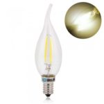 Dimmable E14 2W 2pcs LED 200LM Light bulb Candle Lamp Spotlight Warm White 220V