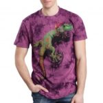 Casual Men’s 3D Lizard Pattern Short Sleeves Cotton T-shirt