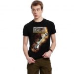 Fashion Led Zeppelin Print Short Sleeves Cotton Men T-shirt