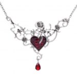 Glowing Luminous Beauty and Beast Necklace Christmas Halloween Gift