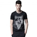 M-EMPIRE 3D Wolf Print Short Sleeves Cotton Men’s T-shirt