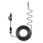 5.5mm 3 in 1 Waterproof Endoscope with Type C Snake Camera for Android PC