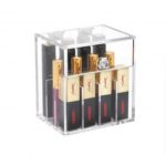 Acrylic Cylindrical Lipsticks Makeup Holder with Lid