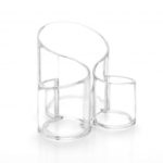 Clear Acrylic Makeup Brush Holder Cosmetic Organizer