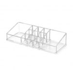 Clear Acrylic Makeup Storage Cosmetic Organizer with 11 Compartments