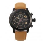 CURREN 8190 Military Sports Watch Quartz Leather Strap Wrist Watch
