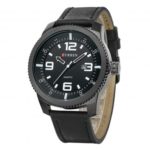 CURREN 8180 Men’s Sports Waterproof Leather Strap Date Wrist Watch