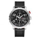 CURREN 8193 Men’s Sports Waterproof Leather Strap Date Wrist Watch