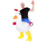 Inflatable White Cock Adult Costume for Halloween