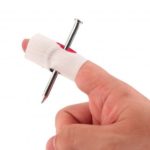 Novelty Bloody Nail Through Finger Tricky Toy Magic Props