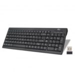 Rii RK901 Ultra-slim Full Size 2.4G Wireless Keyboard Quiet 104 Keys