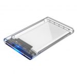 S2519U3 Clear 2.5 Inch External Hard Drive Enclosure with USB 3.0 for SATA HDD/SSD