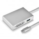 USB-C Multiport Adapter with HDMI/VGA/DVI/USB 3.0 for MacBook