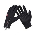 Outdoor Windproof Touch Screen Winter Gloves with Zipper