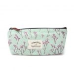 Pastoral Floral Canvas Cosmetic Bag Zipper Storage Bag