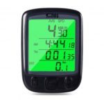 SunDing SD-563B Waterproof Bicycle Speedometer with LCD Backlit