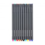 10-color 0.38mm Fine Point Markers Set Colored Sketch Drawing Pens
