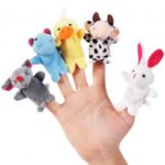 10pcs Finger Puppets Set Cartoon Animal Baby Kids Dolls Props