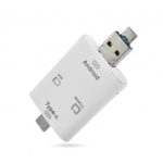 3 in 1 SD/Micro SD Card Reader with USB-C/Micro USB/USB 2.0