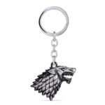 Game of Thrones House Stark Wolf Head Keychain Key Ring