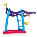 Interactive Finger Monkey Bar and Swing Playground Playset