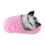 Mini Lovely Emulational Sleeping Cat Toy