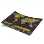 Personalized Scratch Off World Map Poster 16.7 x 11.8 inch