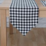 Simple Style Geometric Plaid Table Runner 30 x 180cm