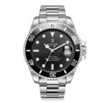TEVISE Men’s Stainless Steel Mechanical Watch Date Display