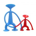 2Pcs/Set Red and Blue Silicone Sucker Man Educational Toys for Kids