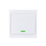 86 Wall Panel Transmitter RF Remote Control Switch 1 Button – White