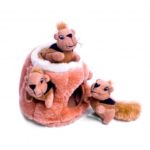 Dog Game Toy – Hide and Seek with Three Squirrels