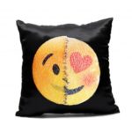 Face Changing Emoji Pattern Cushion Cover Decorative Pillow Cover