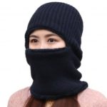 Thick Windproof Warm Winter Knit Beanie Scarf