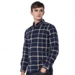 Men’s Plaid Long Sleeves Cotton & Polyester Shirts