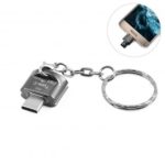 USB Type-C Card Reader with Keychain for Micro SD Card