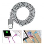 3.3ft Nylon Braided Micro USB Charging & Sync Cable – Random Color