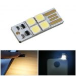 Touch Control 4-LED USB Light Mini Flashlight