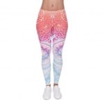 Women’s Flower Prints Leggings Stretch Tight Pants Yoga Pants