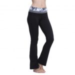 Women’s Polyester Boot Cut Yoga Trousers Running Pants