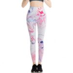 Women’s Printed High Waist Polyester Leggings Stretch Tight Pants Yoga Pants