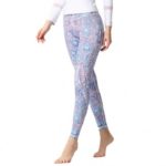 Women’s Printed High Waist Polyester Leggings Yoga Running Pants