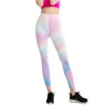 Women’s Watercolor Prints High Waist Polyester Leggings Stretch Tight Pants Yoga Pants