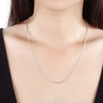 1.2mm Silver Plated Snake Chain Necklace – 16 Inch