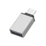 Aluminium Alloy Micro USB to USB OTG Adapter – Random Color