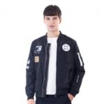 Men Casual Style Air Force Jacket Coat