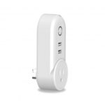 WiFi Smart Plug Socket with Alexa 1 AC Outlet 2 USB Ports