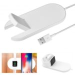 2-in-1 Fast Wireless Charger Qi Charging Pad for iPhone X / iWatch